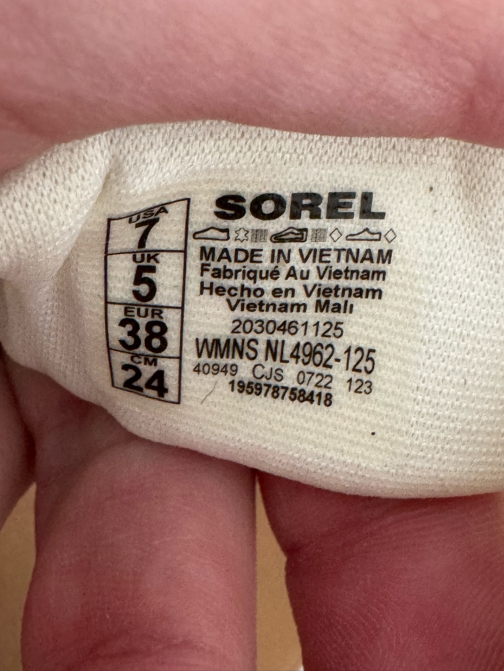 Sorel Kinetic Impact Y Strap Sandals Women's 7 Sea Salt White Tan Athleisure - Picture 14 of 14